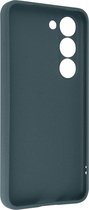 Hoesje Geschikt voor Samsung Galaxy S23 Flexibele siliconen met gestippelde details grijs