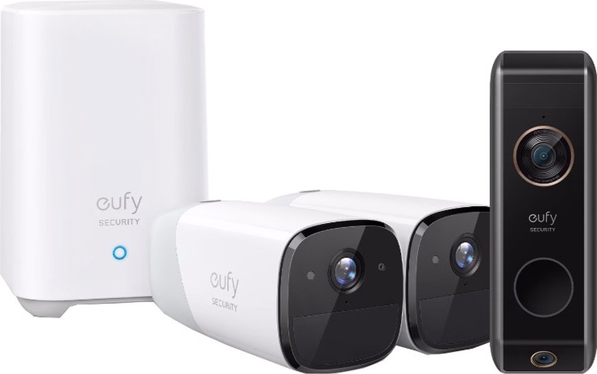 Eufycam 2 pro 2-pack + Eufy Video Doorbell 2 Dual