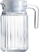 Waterkan – glazen kan – robuust glas - voor warm en koud water, ijsthee, koffie, melk, sap, glazen karaf