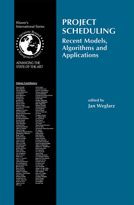 Project Scheduling - cover