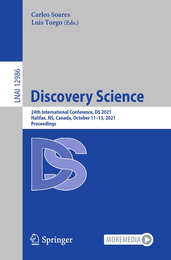 Lecture Notes in Computer Science12986- Discovery Science - cover