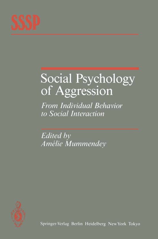 Social Psychology of Aggression - cover