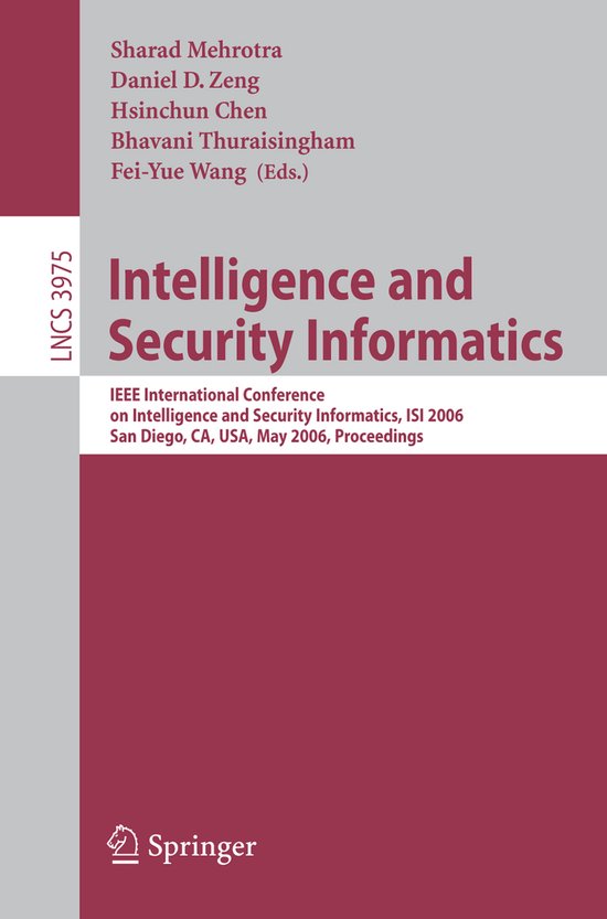 Intelligence and Security Informatics - cover