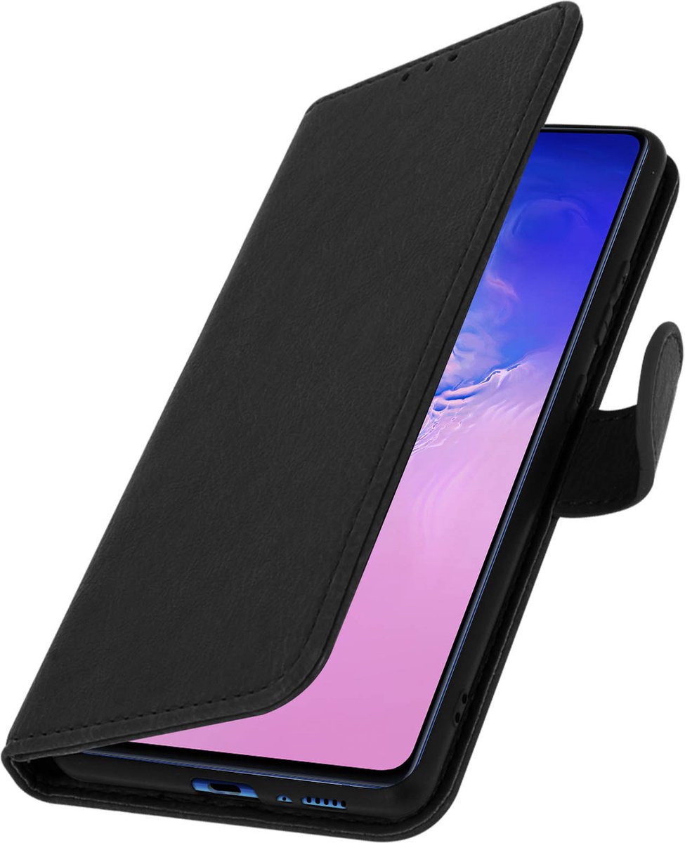 Geschikt voor Samsung Galaxy S10 lite Bookcover Video Support Functie zwart
