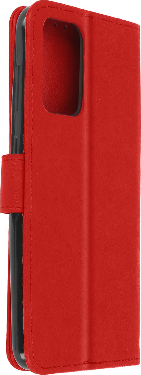 Geschikt voor Samsung Galaxy A52/A52s Bookcover Video Support Functie rood