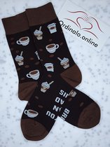 Koffie-Sokken-Cadeau-Verjaardag-Liefhebber-One Size-Unisex-Socks
