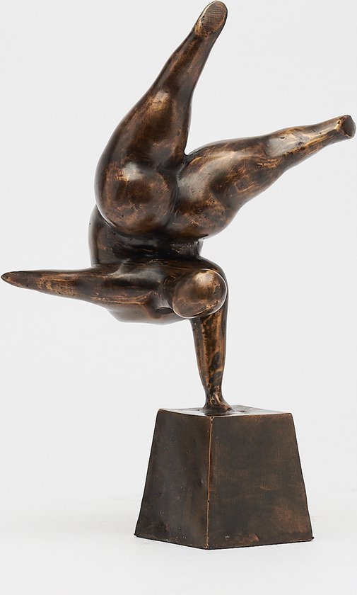 SOOKA® | Brons | Bronzen Beeld | Abstract beeld van een donkere Voluptueuze  Dame die... | bol.com