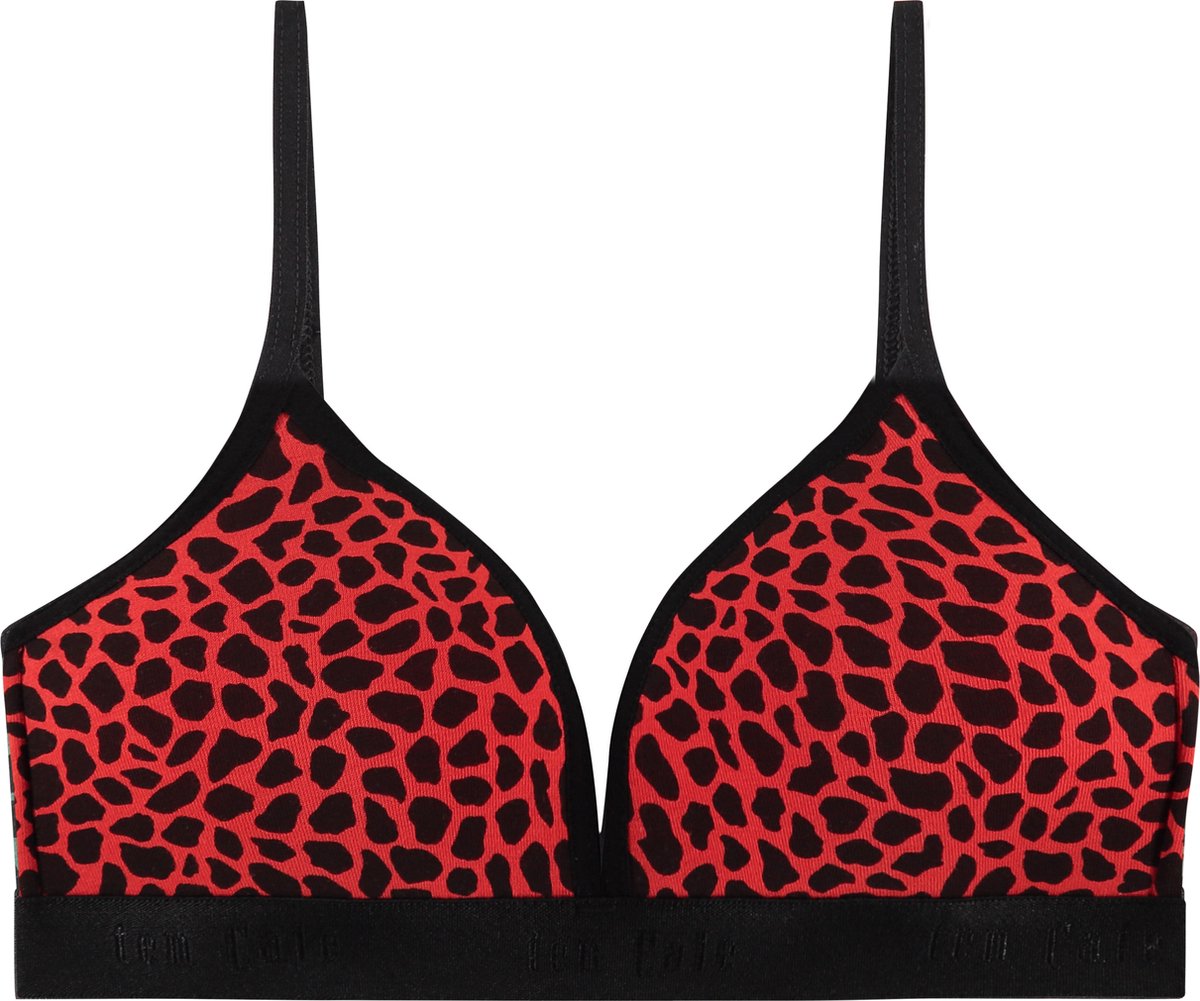 Ten Cate Basics organic cotton stretch voorgevormde bh top giraffe red voor Meisjes | Maat 75AA