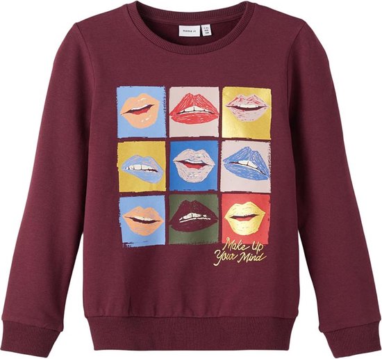 Name It Meisjes sweater - Rood - Maat 122/128