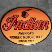 Indian America's Pioneer Motorcycle Emaille Bord