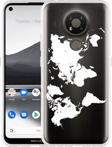 Nokia 3.4 Hoesje World Map - Designed by Cazy