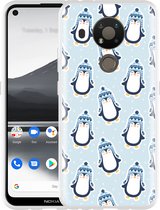 Nokia 3.4 Hoesje Pinguins - Designed by Cazy
