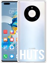 Huawei Mate 40 Pro Hoesje Huts wit Designed by Cazy