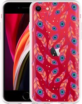 iPhone SE 2020 Hoesje Feather Art - Designed by Cazy