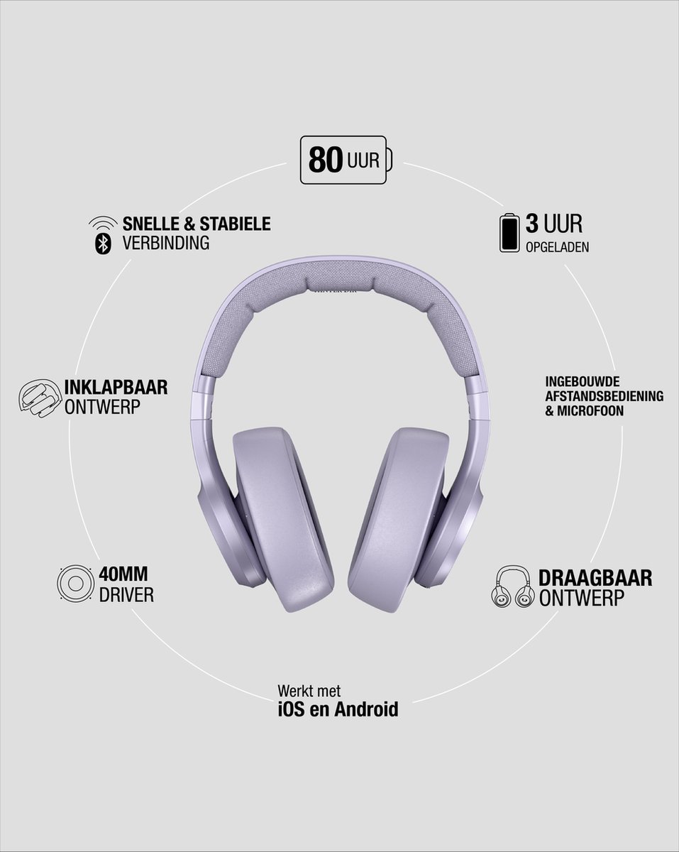 Lanckriet Clam 2 Draadloze Over-ear - afbeelding 3