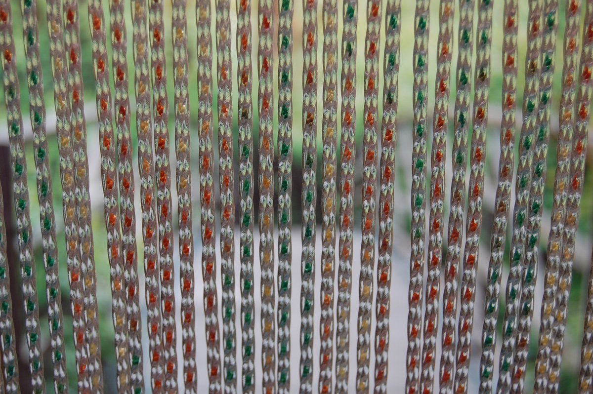 La Tenda Deurgordijn Vliegengordijn Lazio 2 140x230cm groen-geel-bruin