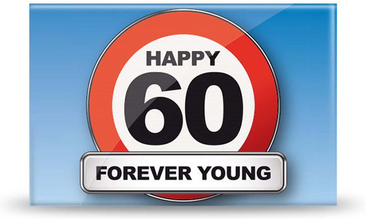Magneet Happy 60 Forever Young