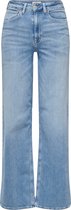 Only Madison Blush Wide Leg Fit Cro371 Jeans Met Hoge Taille Blauw M / 34 Vrouw