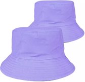 LOUD AND CLEAR® - Hoed - Vissershoedje - Bucket Hat - Heren Dames - Lila - Zonnehoed