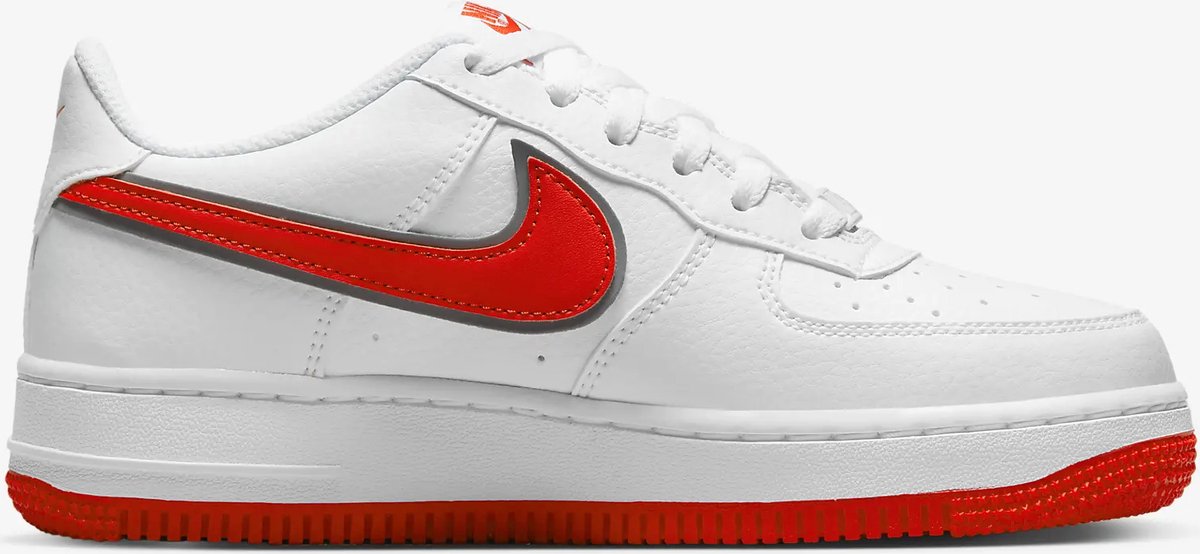 Nike Air Force 1 - Baskets pour femmes - Unisexe - Taille 39 - Wit/ Rouge |  bol.com
