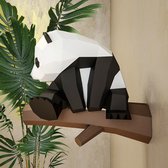 Kit Papercraft 3D Panda – Kit complet avec tapis de découpe, règle, plioir en os, couteau – 45 cm