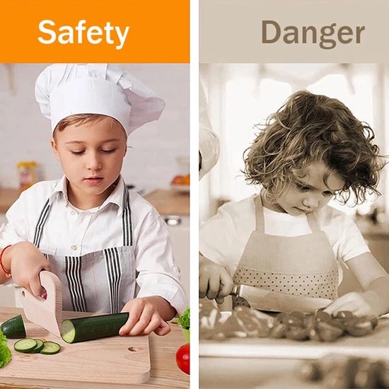 Couteau sûr Montessori pour enfants, ustensiles de cuisine