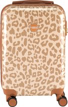 Princess Traveller Leopard - Valise bagage à main - Crème/Taupe - S - 55cm