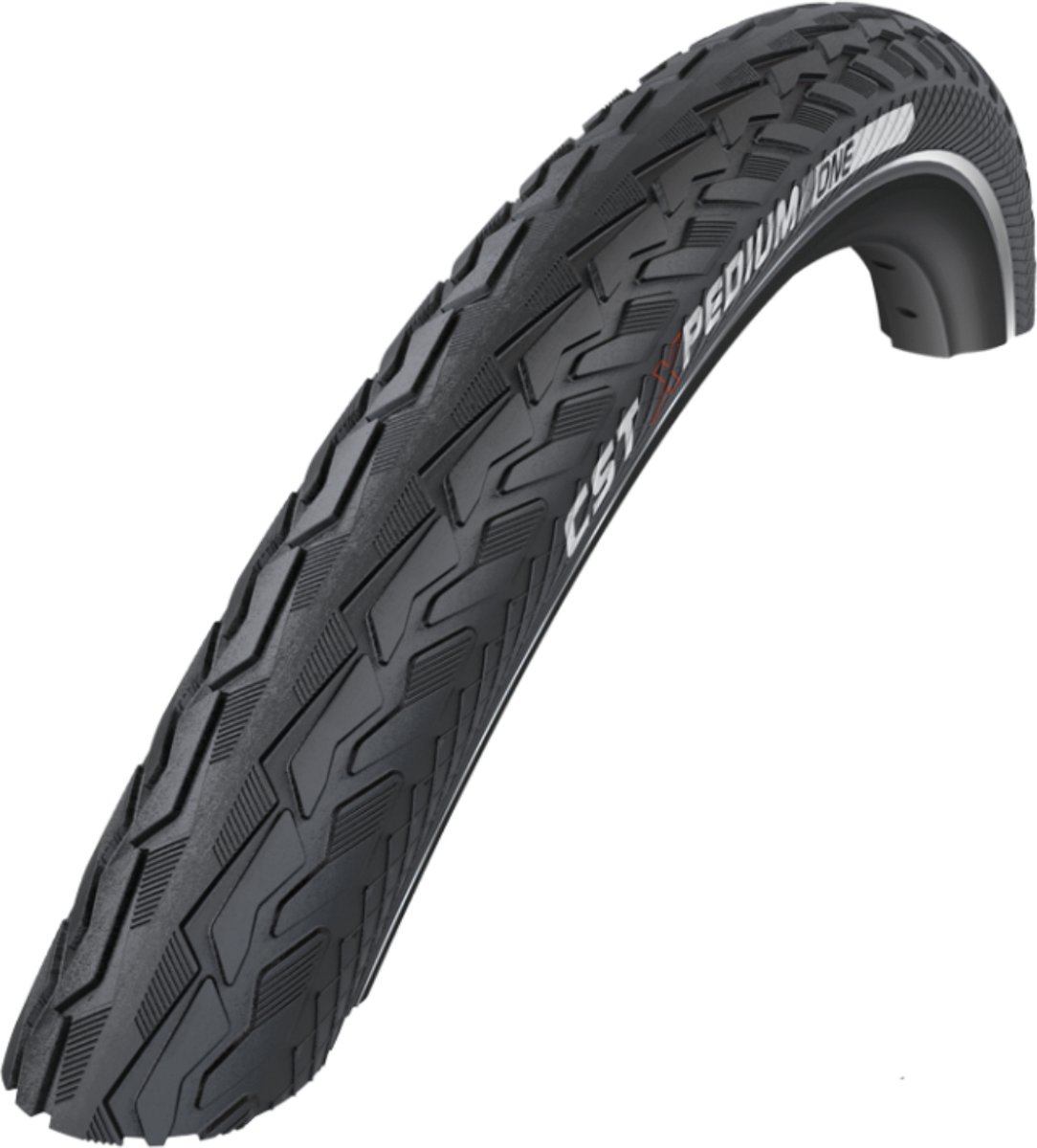 Buitenband CST Tournée Prestige 28 x 1.50 / 40-622 mm - zwart met reflectie