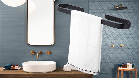 XIVADA Handdoekhaakjes Zwart Boren 2x Wandhaakjes Handdoekhouder Badkamer XIVADA Handdoekhaakjes Zwart Boren 2x Wandhaakjes Handdoekhouder Badkamer
