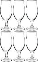 18x Stuks luxe bierglazen speciaalbier 375 ml - Bierglazen - Glazen voor speciaalbier