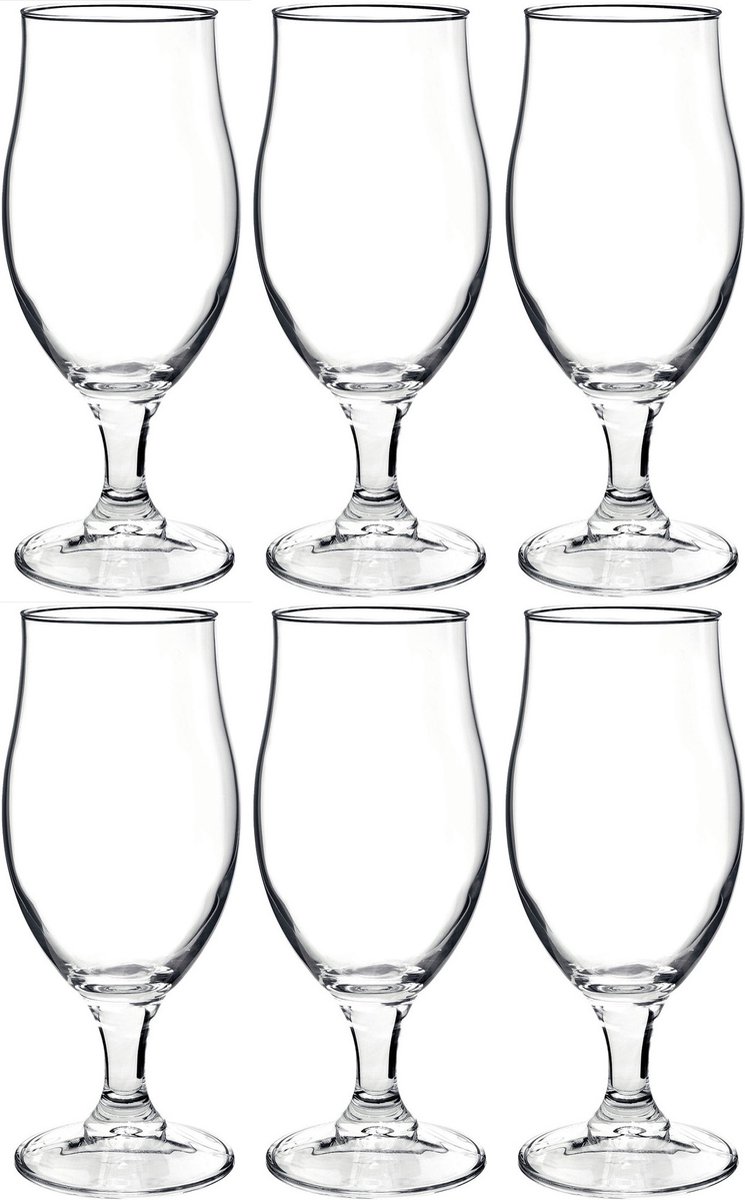 18x Stuks luxe bierglazen speciaalbier 375 ml - Bierglazen - Glazen voor speciaalbier