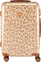 Princess Traveller Leopard - Reiskoffer - Crème/Taupe - M - 66cm
