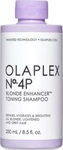 Olaplex No.4P Blonde Enhancer Toning Shampoo 250ml - Zilvershampoo vrouwen - Voor Beschadigd haar/Dof haar/Droog haar/Fijn en slap haar/Geblondeerd haar/Gekleurd haar/Grijs haar