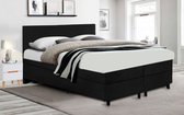 SleepWell Boxspring bed - 140x200 incl. topdekmatras - Complete set met matras - Zwart