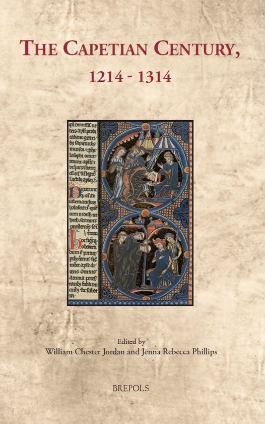 Boekcover: "The Capetian Century, 1214 - 1314" met decoratieve miniatuur en tekst.