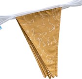 BINK Bedding Stoffen Slinger - Vlaggenlijn Savanne model XXL (10 mtr, 21 vlaggetjes) - slinger van stof - katoen - feest - decoratie - party - kinderkamer decoratie - vlaggenlijn van stof - handgemaakt & duurzaam