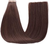 Vivendi Tape Extensions Human Hair kleur 4 chocolade bruin. 20 stuks 50CM