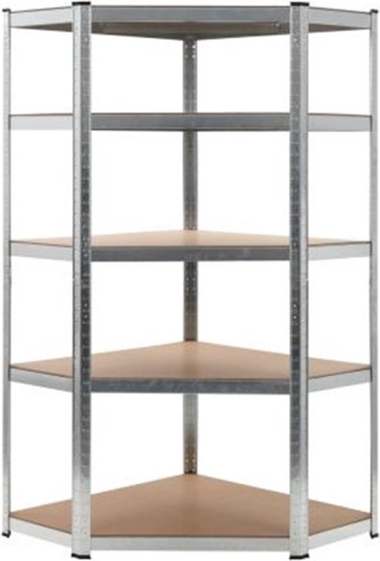 Simonclick schroefloos metalen rek 3 planken. Kleur
