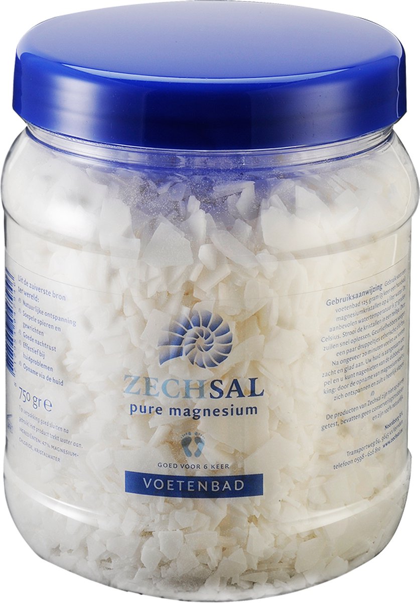 Zechsal Magnesium - Badmiddel - Voetbadzout - 750 GR - Pure magnesium  badkristallen -... | bol.com