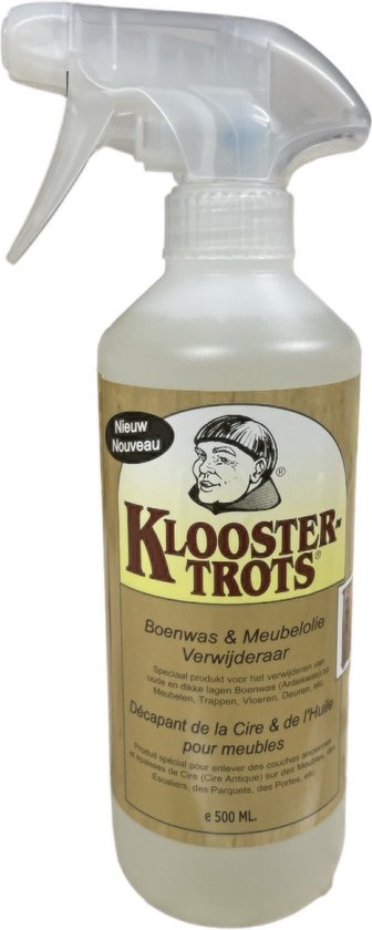 KloosterTrots Boenwas & Furniture remover décapant - Contenu : 500 ml spray - Prix par pièce