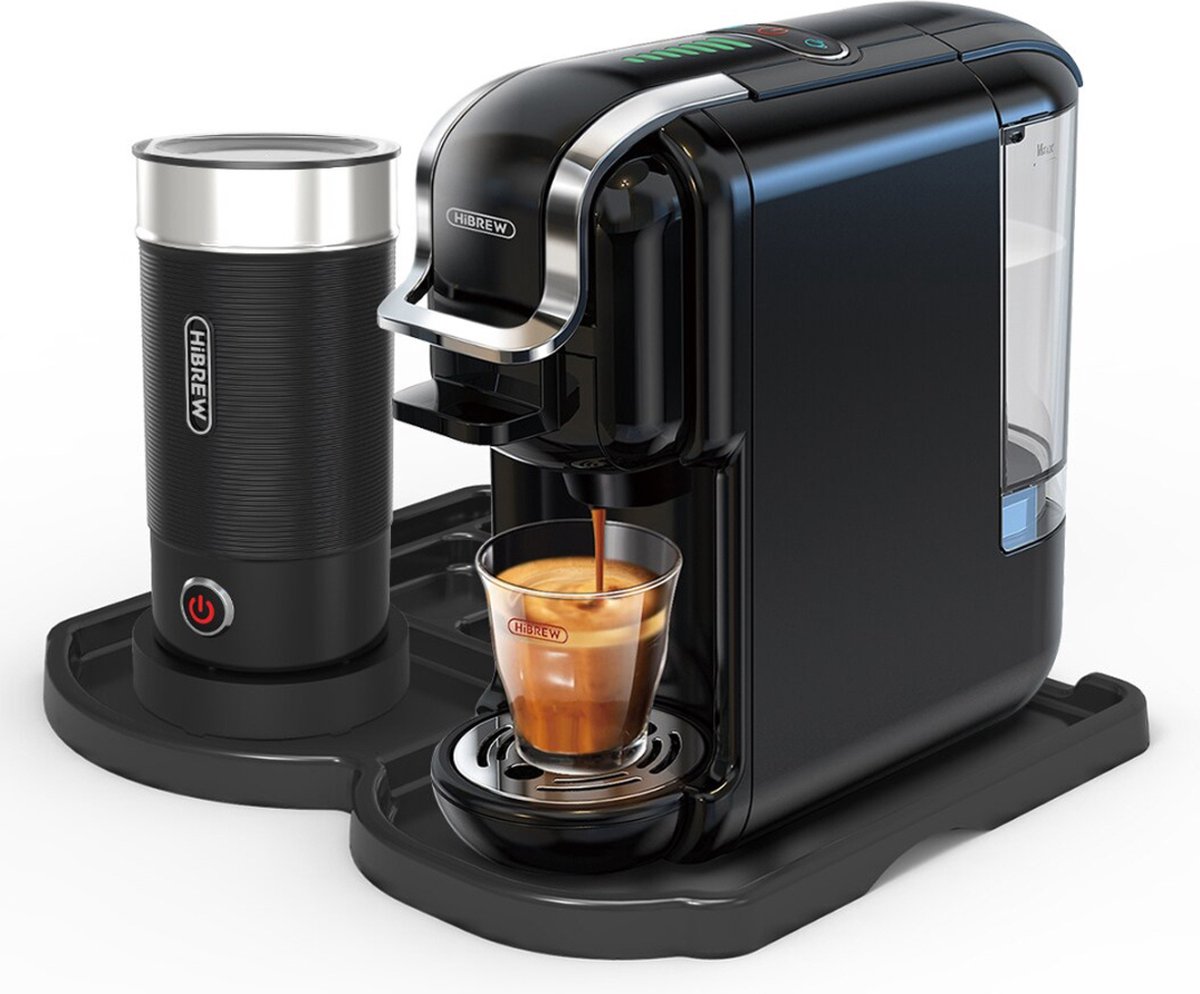 Bolture Coffee Machine - Koffiezetapparaat - Koffiemachine - Espressomachine - Koffiecupmachine - Inclusief Melkopschuimer - Zwart