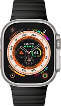 Kades Metaal Matt Watchband - Heren Design - Compatible Met Apple Watch 1 2 3 4 5 SE 6 7 8 - 38/40/41mm - Metaal - Vlinder Sluiting