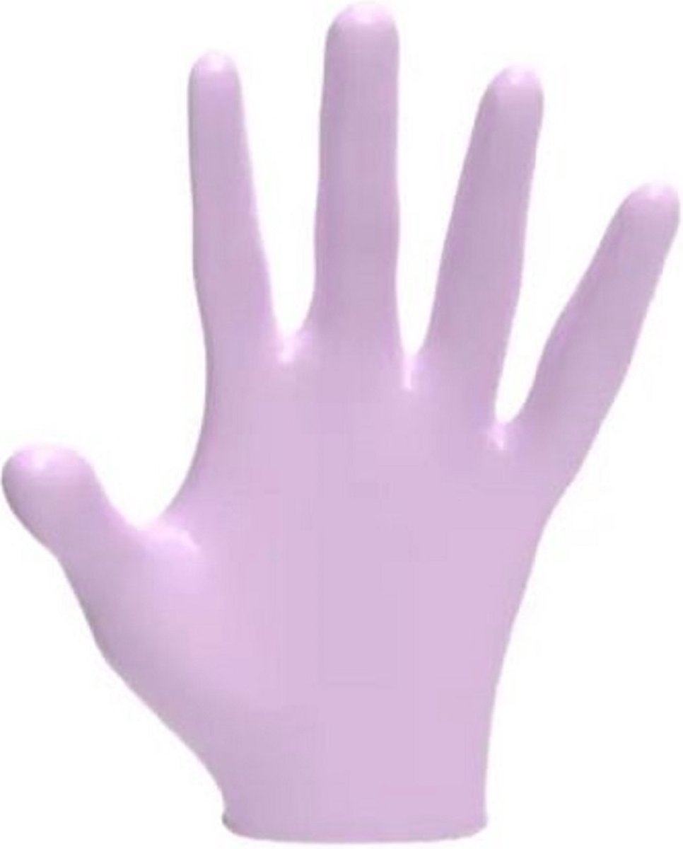 L3VEL3 Nitrile Handschoenen 100pcs - PEARL LAVENDER - LARGE