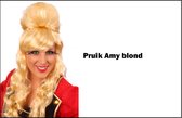 Pruik Ammy blond - festival thema feest verjaardag fun party disco muziek