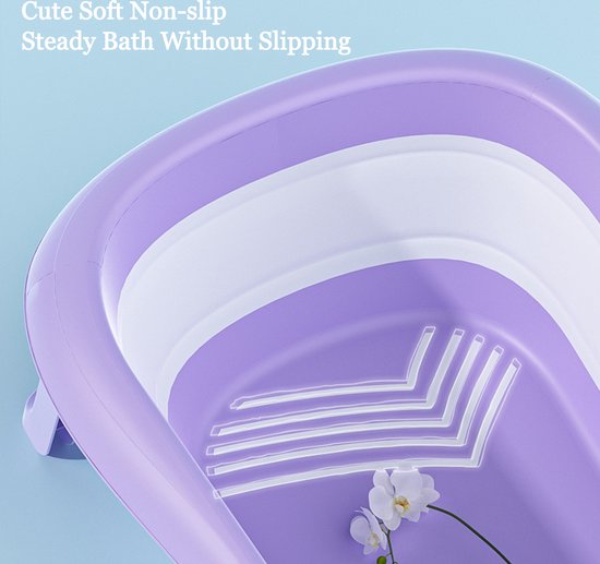 Support de bain bébé, accessoires de bain de baignoire moulé doux