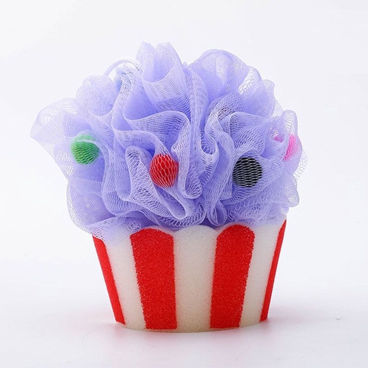 Goedkoopste 3 Stuks Scrub Sponzen – IJsbakjes Wit, Paars, Roze – Exfoliate Bad & Douche – Spons Scrub – Exfoliëren