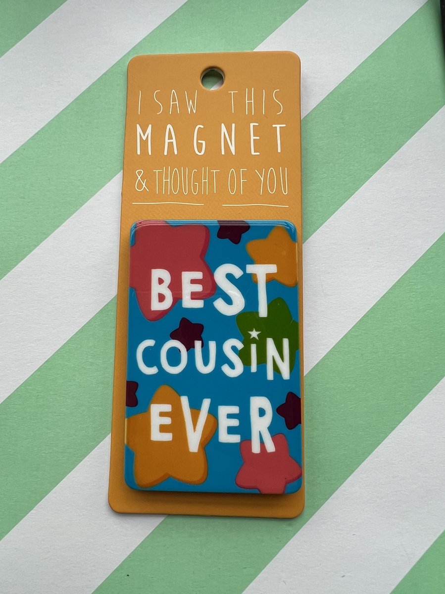 Koelkast magneet - Magnet - Best Cousin Ever - MA11
