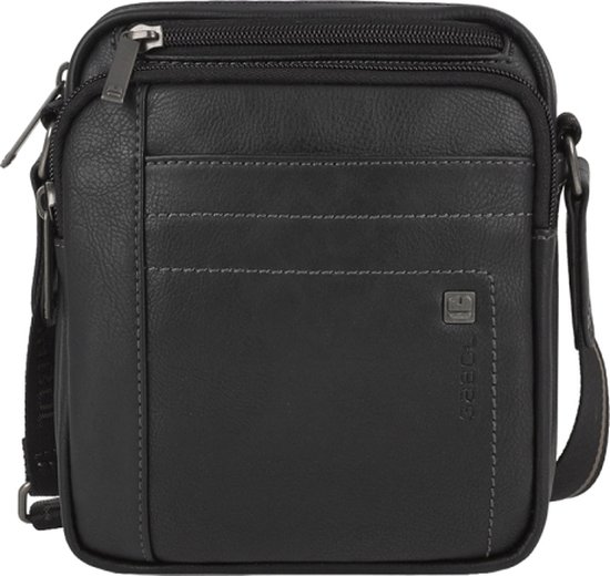 Travelon Urban - Anti-diefstal kleine crossbodytas, Zwart, 7.5 x 9.25 x 2