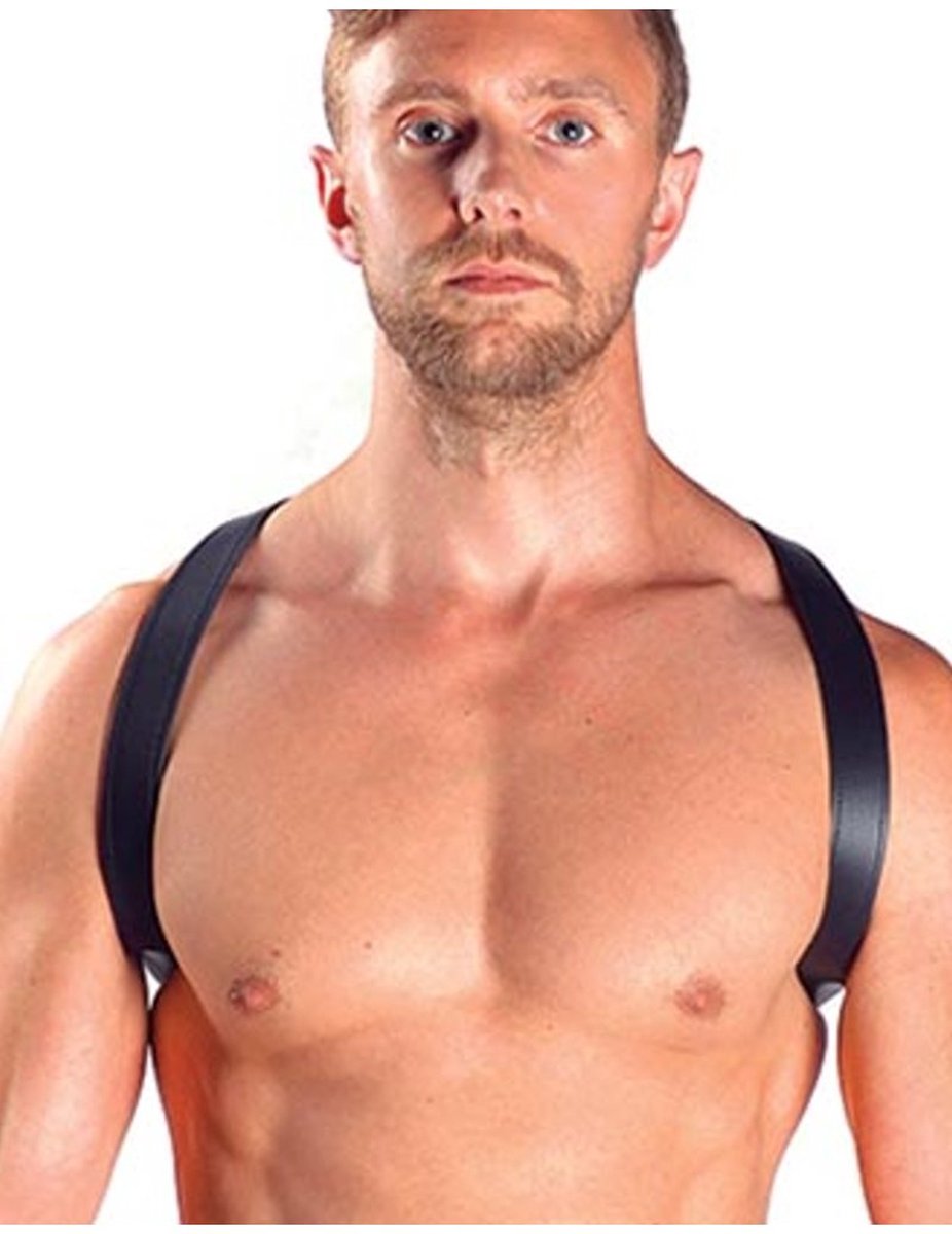 Mister b leather sling harness black s-m