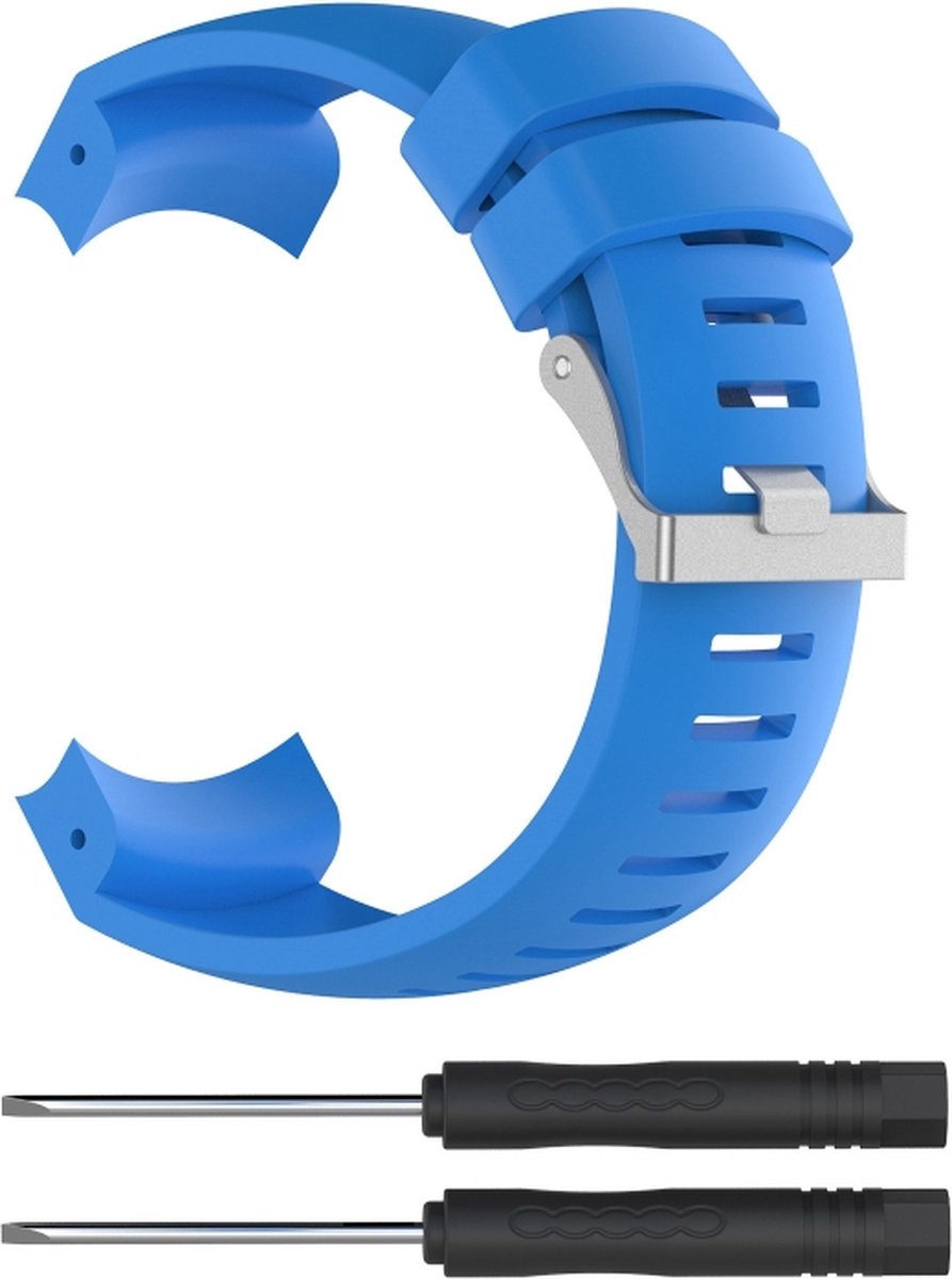 Siliconen bandje - geschikt voor Suunto Core - blauw